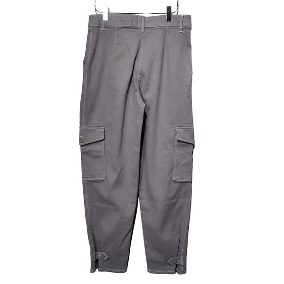 NWT Wilfred Aritzia Sz 8 Modern Cargo Pants Purple Slate Barrel Leg High Rise - Picture 5 of 10